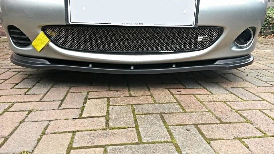 Street+ Spoilerlippe Front Ansatz passend für MAZDA MX5 NB Facelift schwarz Hochglanz – Ansicht 1