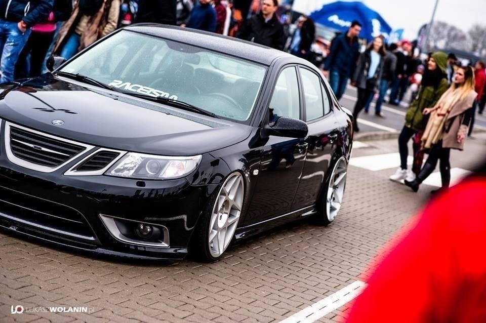 Street+ Spoilerlippe Front Ansatz passend für SAAB 9-3 TURBO X schwarz Hochglanz – Ansicht 4