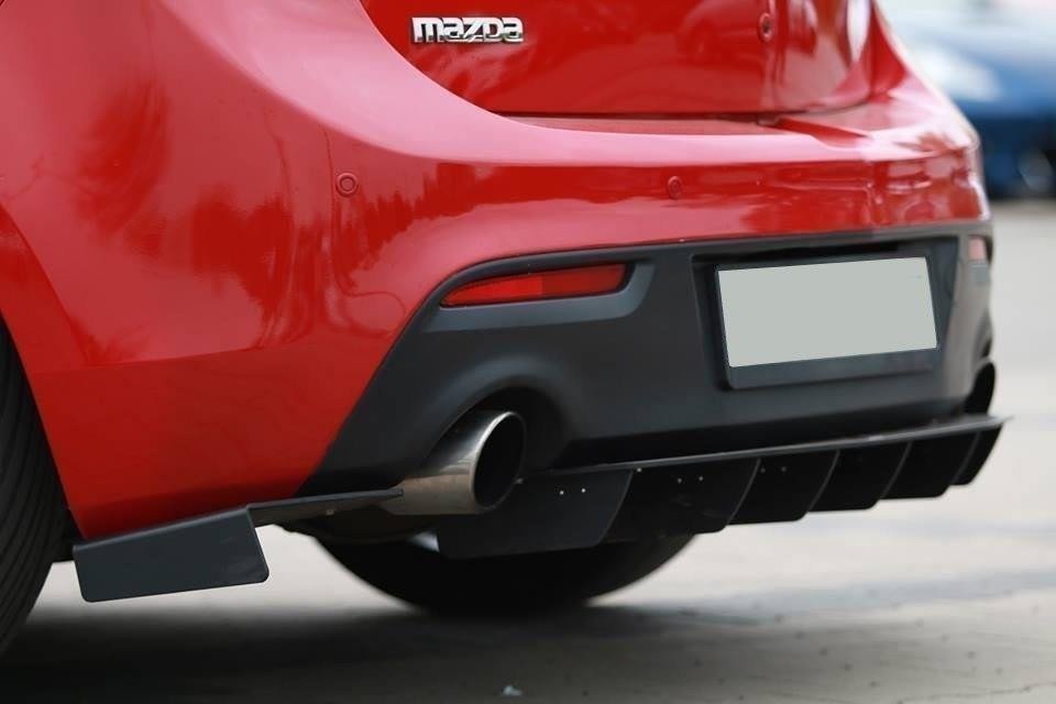 Diffusor Heck Ansatz passend für Heckschürze passend für MAZDA 3 MK2 MPS – Ansicht 1