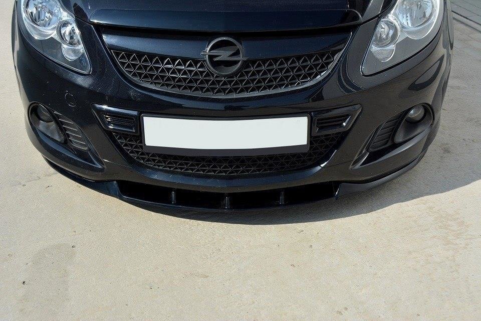 Street+ Spoilerlippe Front Ansatz passend für OPEL CORSA D NÜRBURG (FÜR OPC / VXR STOßSTANGE) schwarz Hochglanz – Ansicht 4