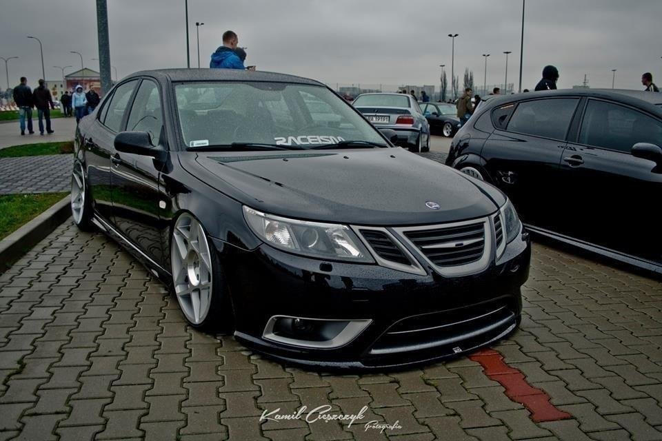 Street+ Spoilerlippe Front Ansatz passend für SAAB 9-3 TURBO X schwarz Hochglanz – Ansicht 5