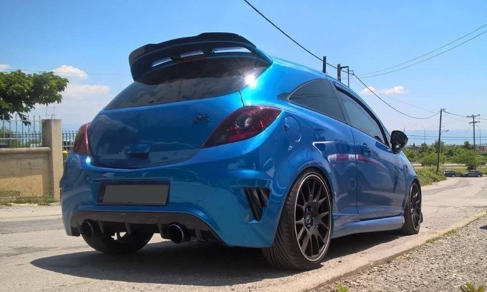 Heckspoiler Lippe Opel Corsa OPC/VXR D/E schwarz Hochglanz – Ansicht 4
