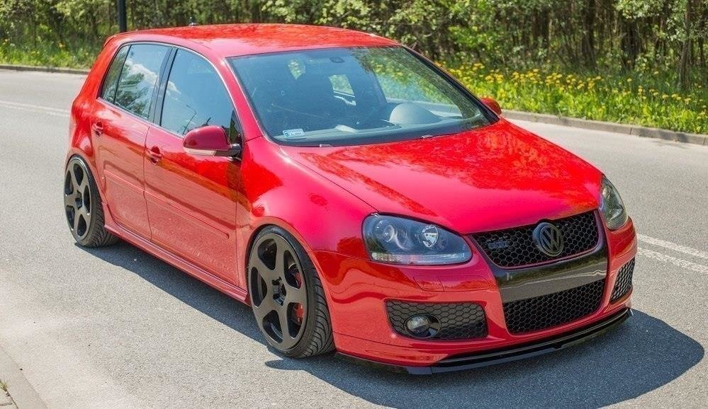 Street+ Spoilerlippe Front Ansatz passend für VW GOLF 5 GTI (FÜR GTI 30TH Frontansatz) schwarz Hochglanz – Ansicht 1