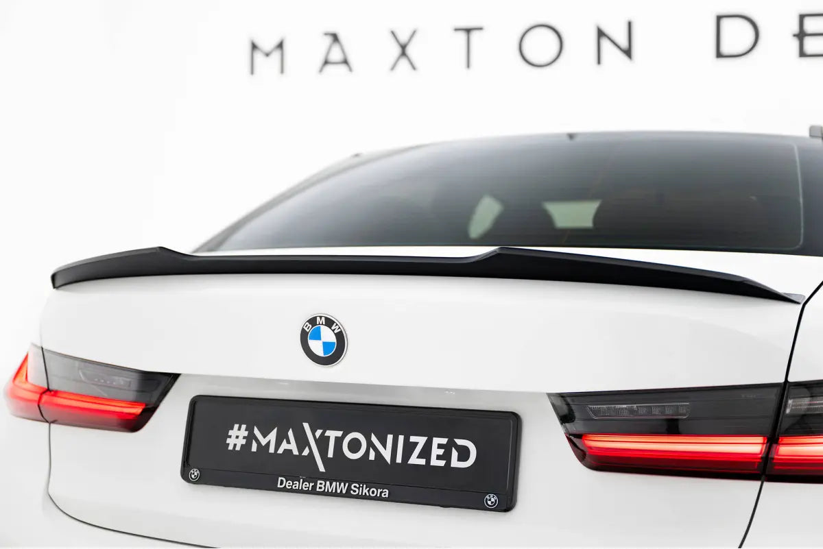 Maxton Design Heckspoiler-Lippe für BMW 3er G20 / M340 / M3 G80 (2018–2025) – Hochglanz schwarz – Ansicht 3