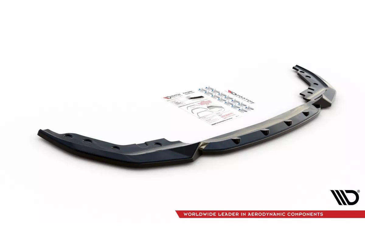 Maxton Design Frontlippe V.4 für BMW 3er G20 / G21 M-Paket (2019–2022) – Hochglanz schwarz – Ansicht 3
