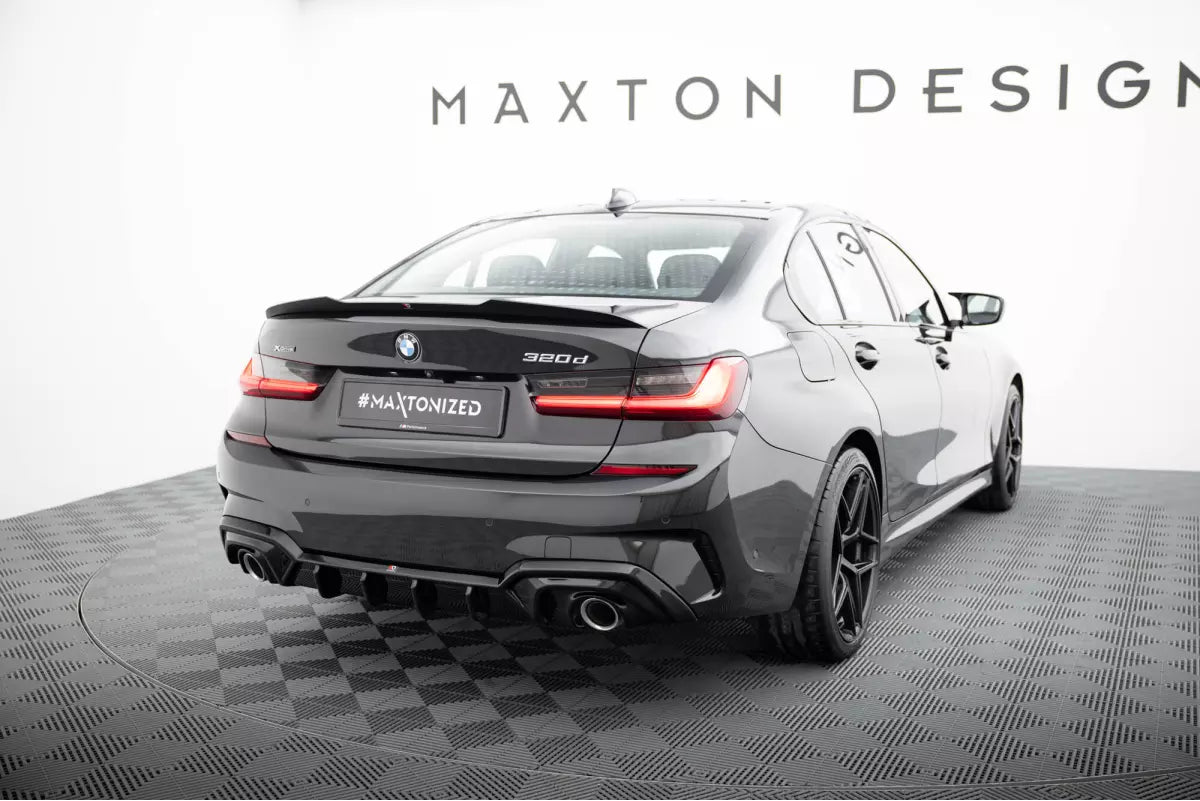 Maxton Design Heckdiffusor für BMW 3er G20 / G21 M-Paket (2018–2022) – Hochglanz schwarz – Ansicht 1