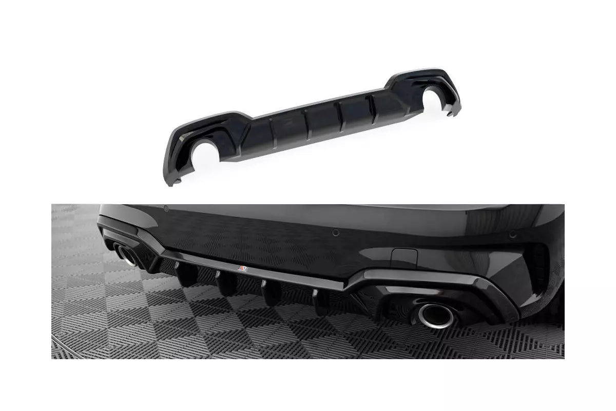 Maxton Design Heckdiffusor für BMW 3er G20 / G21 M-Paket (2018–2022) – Hochglanz schwarz – Ansicht 2