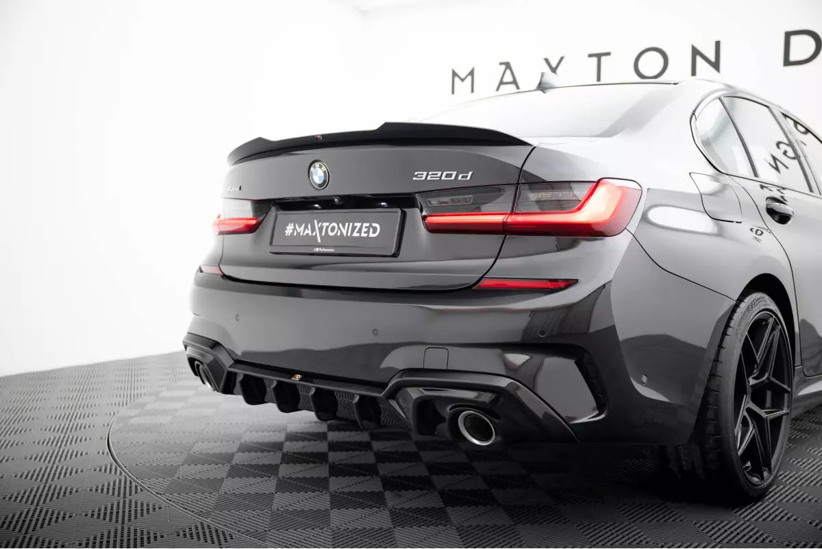 Maxton Design Heckdiffusor für BMW 3er G20 / G21 M-Paket (2018–2022) – Hochglanz schwarz – Ansicht 4