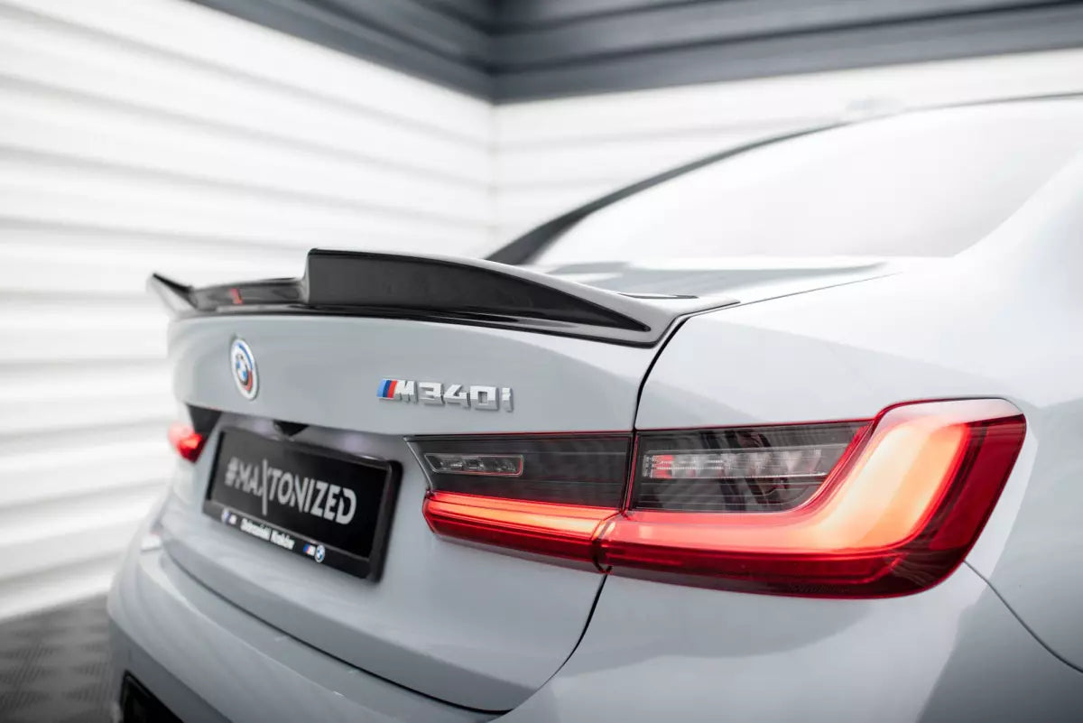 Maxton Design Heckspoiler 3D für BMW 3er G20 / M340 / M3 G80 (2018–2025) – Hochglanz schwarz – Ansicht 3
