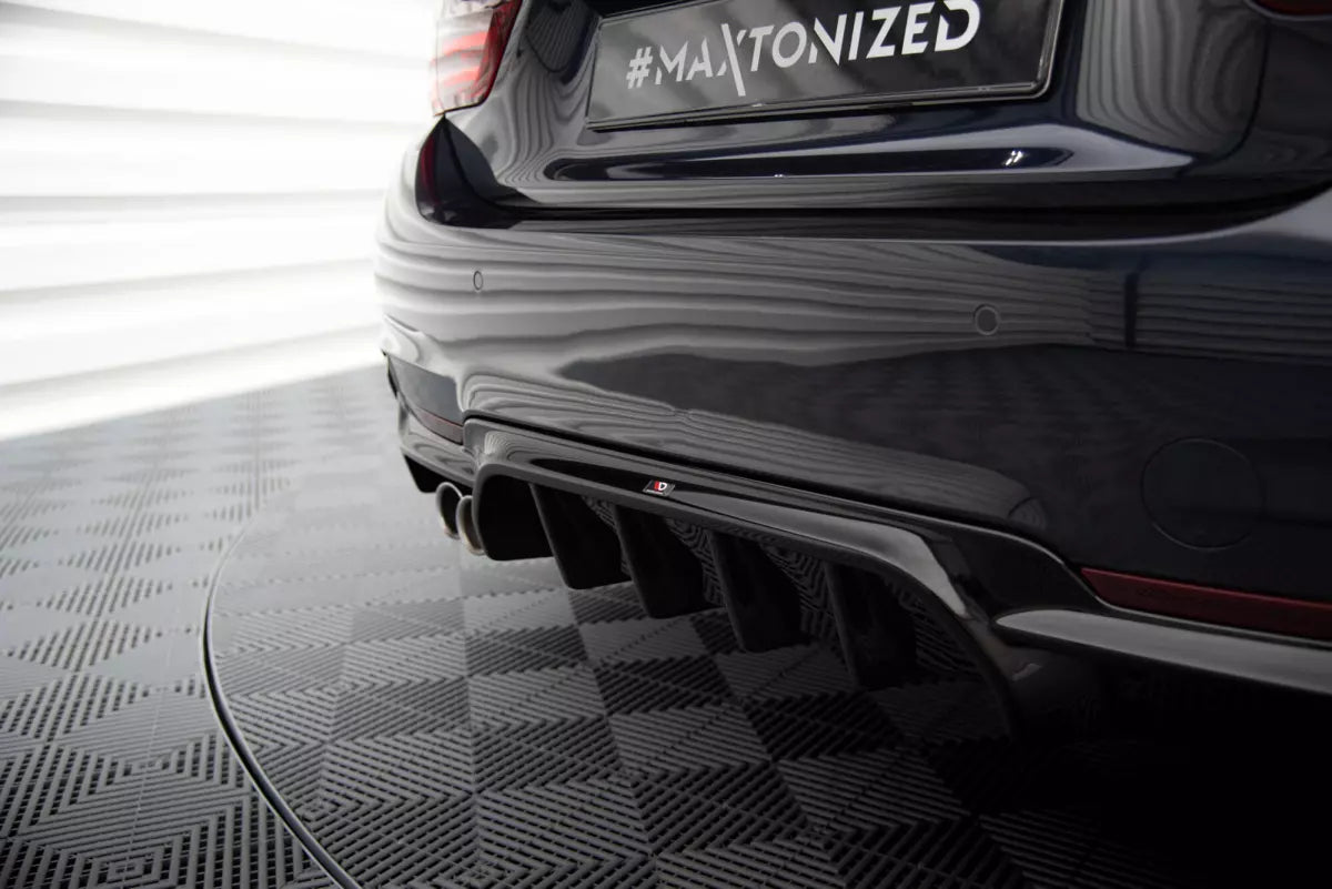 Maxton Design Heckdiffusor V.2 für BMW 4er F32 / F33 / F36 M-Paket – Hochglanz schwarz – Ansicht 3