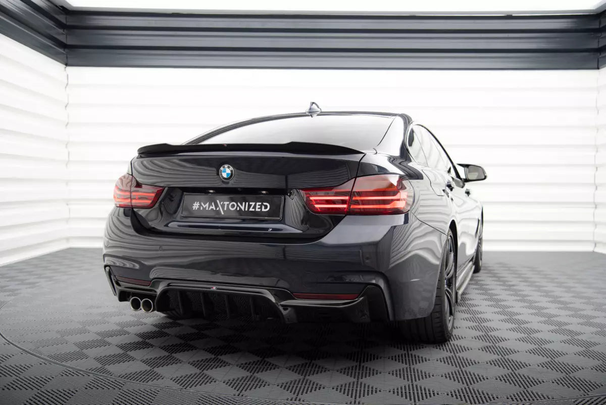 Maxton Design Heckdiffusor V.2 für BMW 4er F32 / F33 / F36 M-Paket – Hochglanz schwarz – Ansicht 4