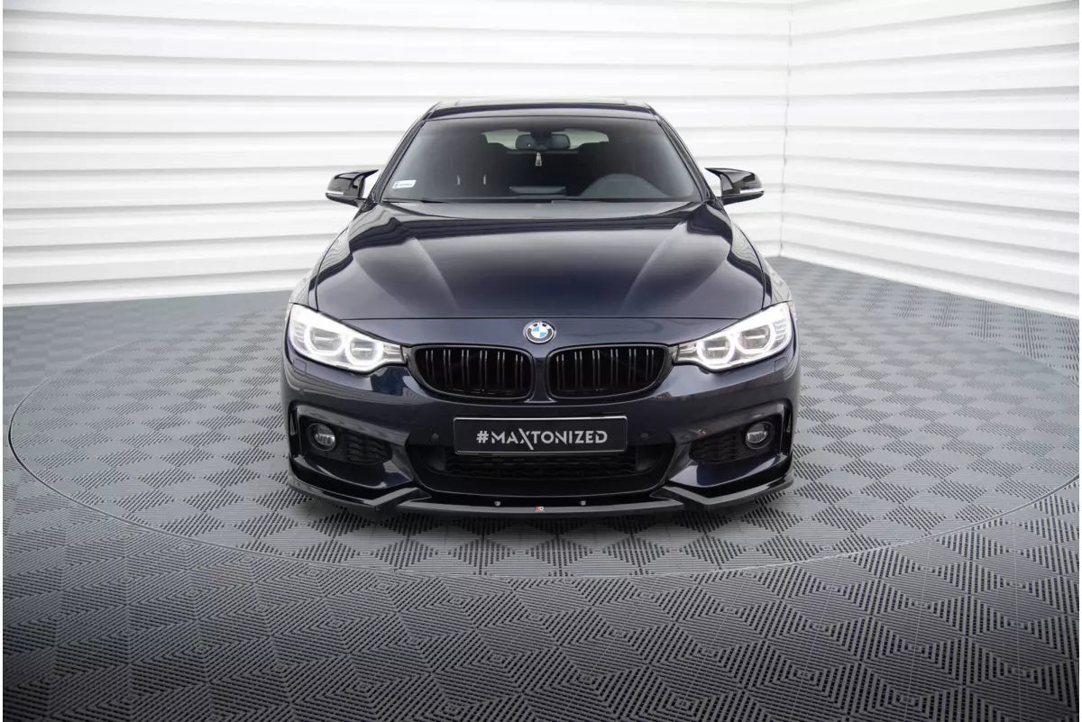 Maxton Design Frontlippe V.5 für BMW 4er F32 / F33 / F36 M-Paket (2013–2020) – Hochglanz schwarz – Ansicht 2