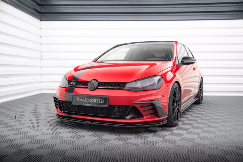 Maxton Design Frontlippe für VW Golf 7 GTI Clubsport Hochglanz schwarz – Ansicht 1