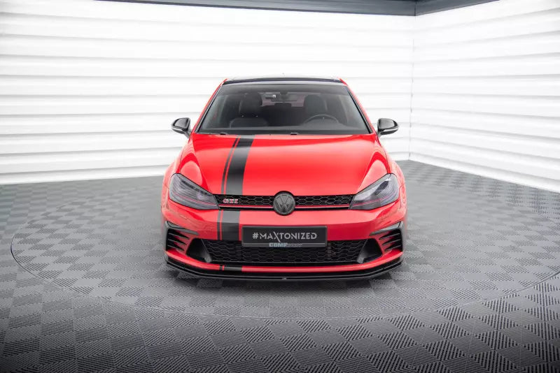 Maxton Design Frontlippe für VW Golf 7 GTI Clubsport Hochglanz schwarz – Ansicht 2