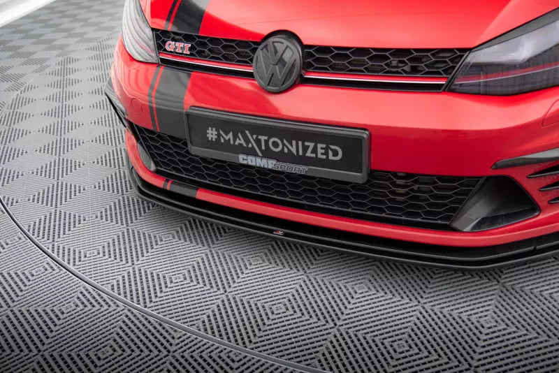 Maxton Design Frontlippe für VW Golf 7 GTI Clubsport Hochglanz schwarz – Ansicht 3