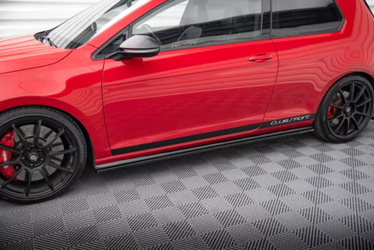 Maxton Design Seitenschweller (Paar) für VW Golf 7 GTI Clubsport Hochglanz schwarz – Ansicht 1