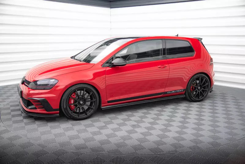 Maxton Design Seitenschweller (Paar) für VW Golf 7 GTI Clubsport Hochglanz schwarz – Ansicht 2