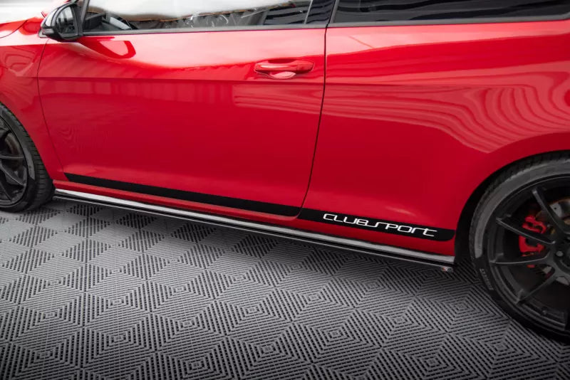 Maxton Design Seitenschweller (Paar) für VW Golf 7 GTI Clubsport Hochglanz schwarz – Ansicht 3