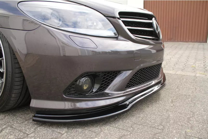 Maxton Design Frontlippe für Mercedes CL216 CL500 AMG-Line Hochglanz schwarz – Ansicht 2