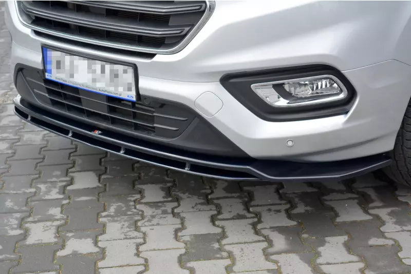 Maxton Design Frontlippe für Ford Transit Custom Facelift 2018 Hochglanz schwarz – Ansicht 2
