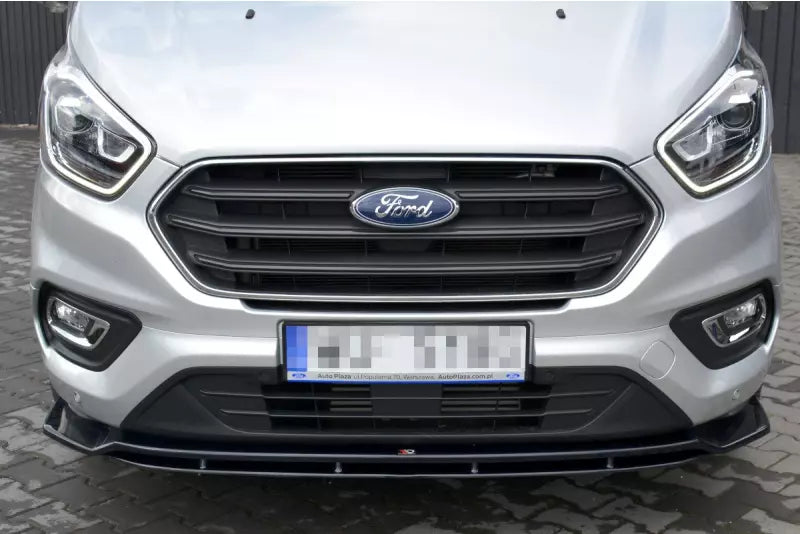 Maxton Design Frontlippe für Ford Transit Custom Facelift 2018 Hochglanz schwarz – Ansicht 3