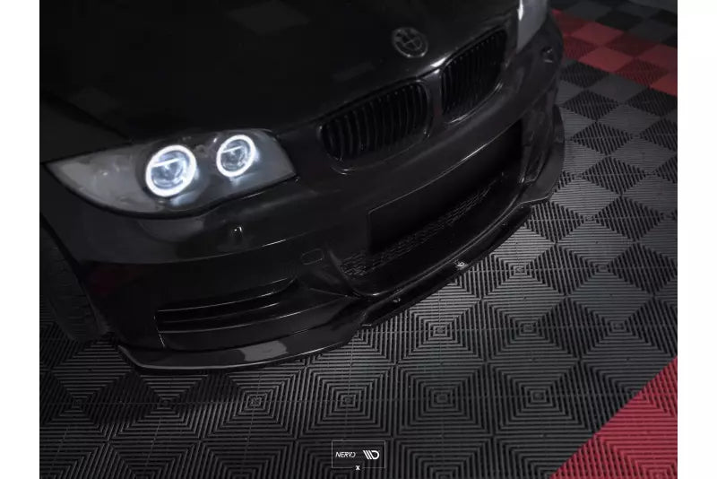 Maxton Design Frontlippe V.1 für BMW 1er E82 Facelift M-Paket Hochglanz schwarz – Ansicht 1