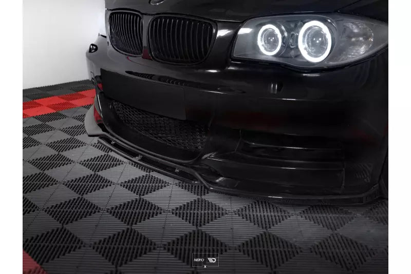 Maxton Design Frontlippe V.1 für BMW 1er E82 Facelift M-Paket Hochglanz schwarz – Ansicht 2