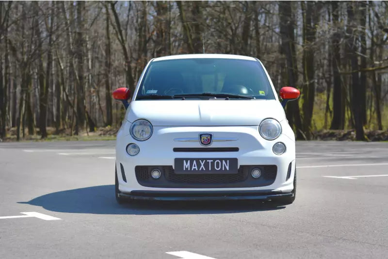 Maxton Design Frontlippe V.2 für Fiat 500 Abarth Mk1 Hochglanz schwarz – Ansicht 2