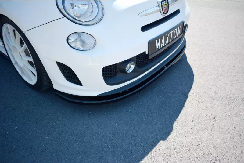 Maxton Design Frontlippe V.2 für Fiat 500 Abarth Mk1 Hochglanz schwarz – Ansicht 3