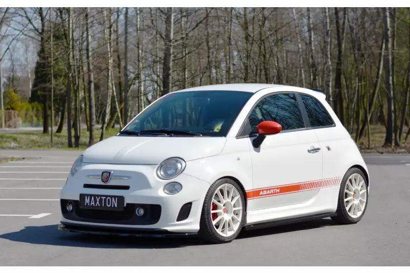 Maxton Design Seitenschweller (Paar) für Fiat 500 Abarth Mk1 Hochglanz schwarz – Ansicht 1
