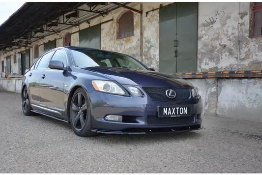 Maxton Design Frontlippe V.1 für Lexus GS Mk3 Hochglanz schwarz – Ansicht 1
