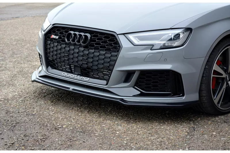 Maxton Design Frontlippe V.2 für Audi RS3 8V Limousine Facelift Hochglanz schwarz – Ansicht 3