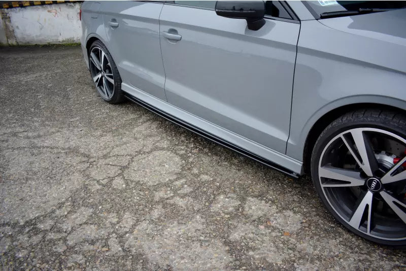 Maxton Design Seitenschweller (Paar) für Audi RS3 8V Limousine Facelift Hochglanz schwarz – Ansicht 1