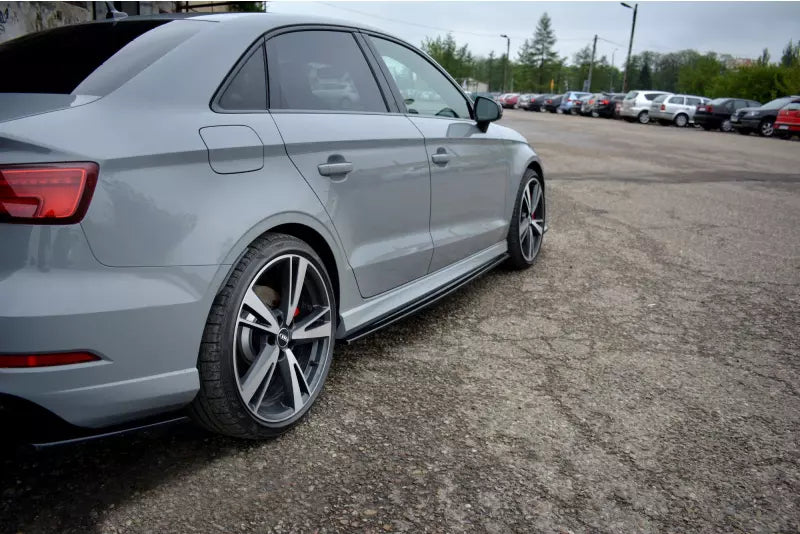 Maxton Design Seitenschweller (Paar) für Audi RS3 8V Limousine Facelift Hochglanz schwarz – Ansicht 3