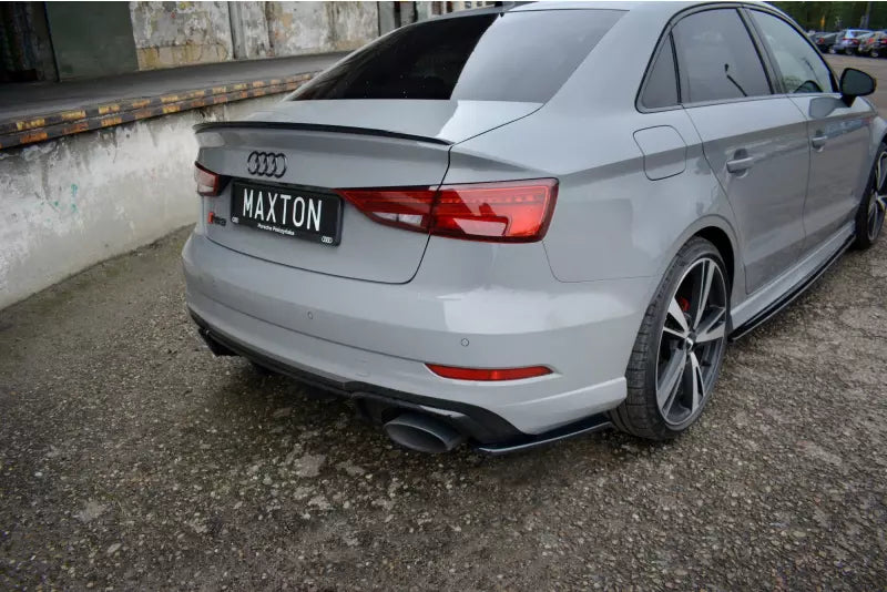 Maxton Design Diffusor Flaps für Audi RS3 8V Limousine Facelift Hochglanz schwarz – Ansicht 1