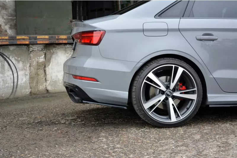 Maxton Design Diffusor Flaps für Audi RS3 8V Limousine Facelift Hochglanz schwarz – Ansicht 3