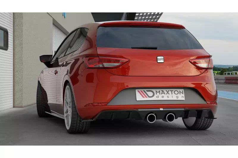 Maxton Design Heckdiffusor V.2 für Seat Leon 3 (Typ 5F) Cupra Facelift Hochglanz schwarz – Ansicht 1