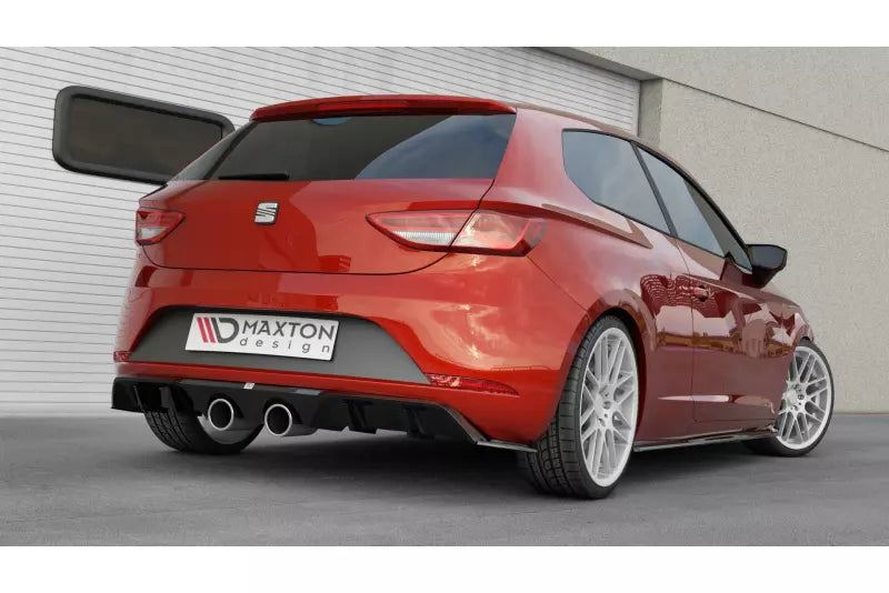 Maxton Design Heckdiffusor V.2 für Seat Leon 3 (Typ 5F) Cupra Facelift Hochglanz schwarz – Ansicht 4