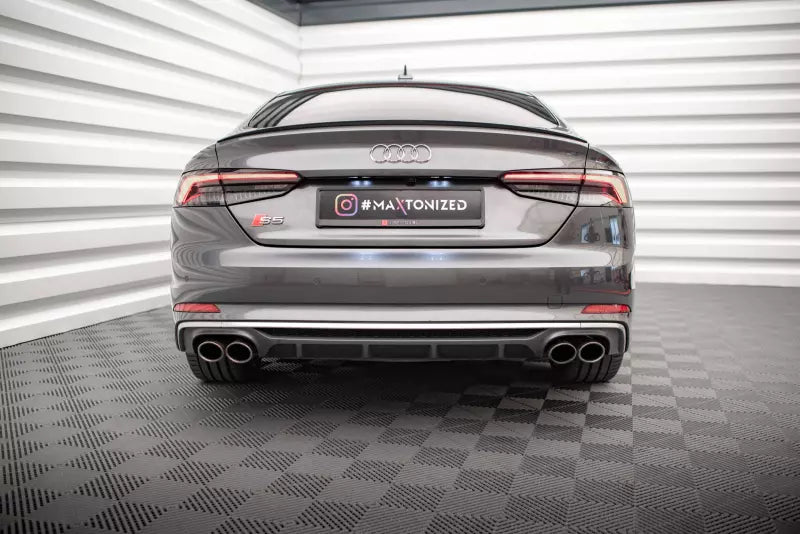 Maxton Design Heckdiffusor für Audi S5 / A5 S-Line Coupe / Sportback B9 F5 (2017-2019) Hochglanz schwarz – Ansicht 2
