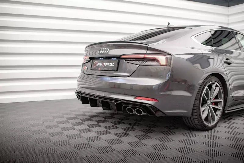 Maxton Design Heckdiffusor für Audi S5 / A5 S-Line Coupe / Sportback B9 F5 (2017-2019) Hochglanz schwarz – Ansicht 3