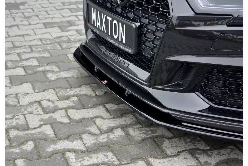 Maxton Design Frontlippe V.1 für Audi RS3 8V Sportback Facelift Hochglanz schwarz – Ansicht 3
