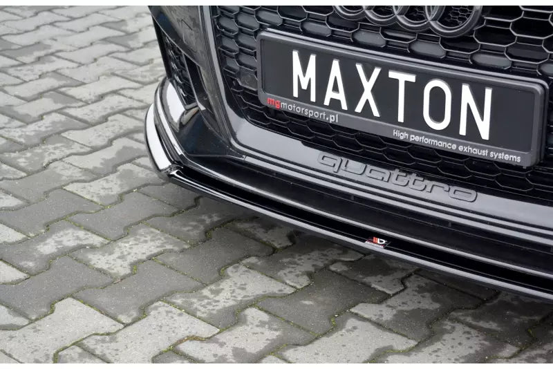 Maxton Design Frontlippe V.2 für Audi RS3 8V Sportback Facelift Hochglanz schwarz – Ansicht 4