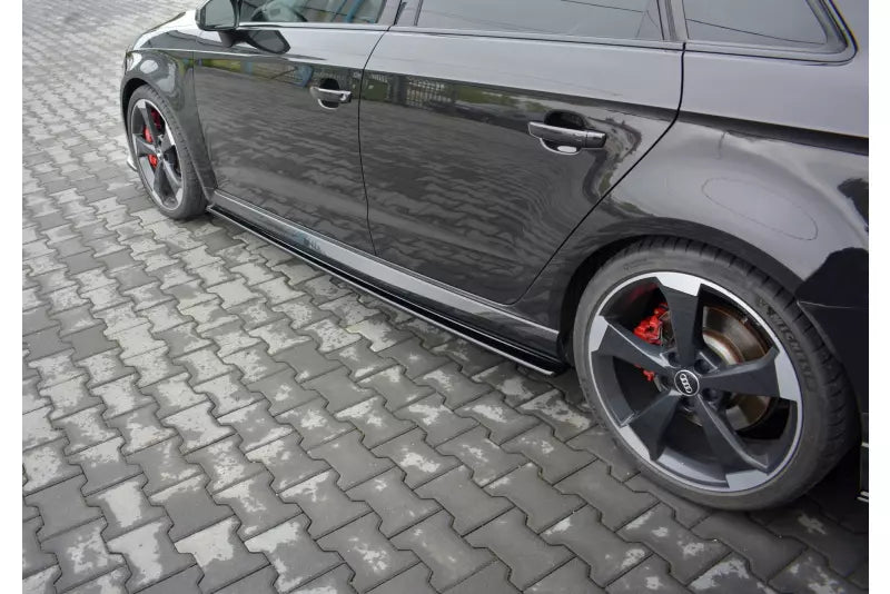 Maxton Design Seitenschweller (Paar) für Audi RS3 8V Sportback Facelift Hochglanz schwarz – Ansicht 1