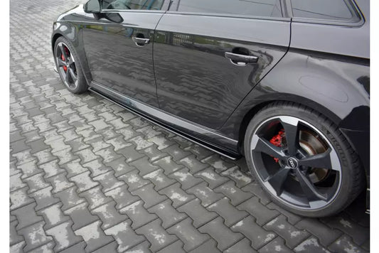 Maxton Design Seitenschweller (Paar) für Audi RS3 8V Sportback Facelift Hochglanz schwarz – Ansicht 1