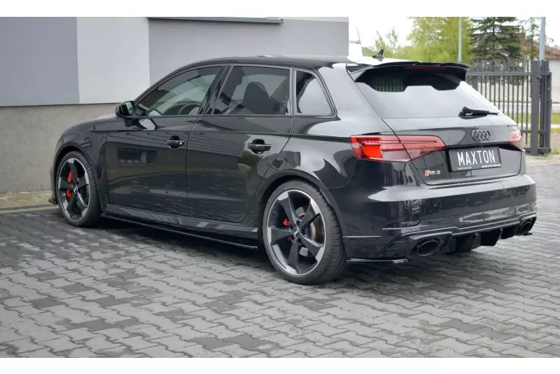 Maxton Design Seitenschweller (Paar) für Audi RS3 8V Sportback Facelift Hochglanz schwarz – Ansicht 2