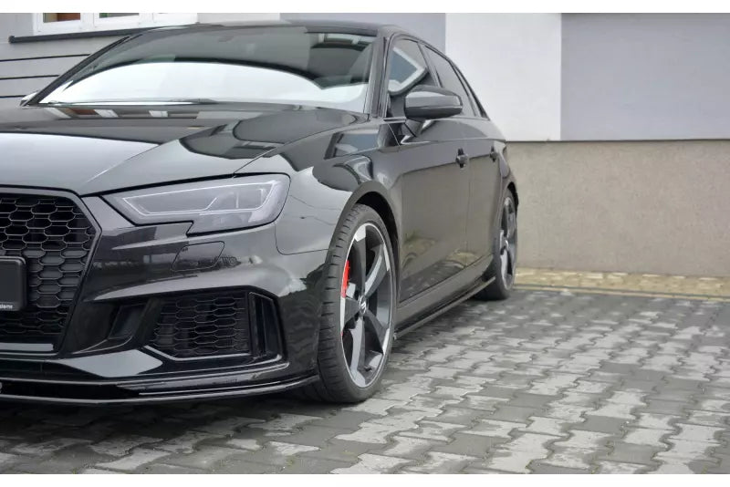 Maxton Design Seitenschweller (Paar) für Audi RS3 8V Sportback Facelift Hochglanz schwarz – Ansicht 3