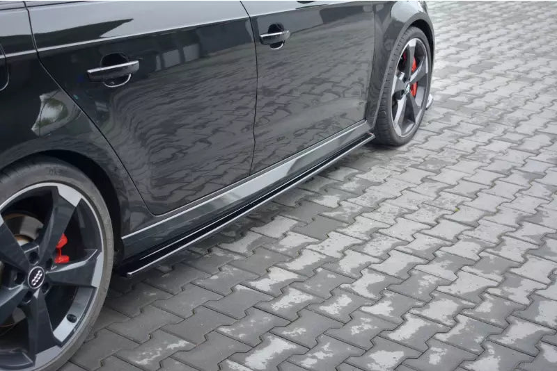 Maxton Design Seitenschweller (Paar) für Audi RS3 8V Sportback Facelift Hochglanz schwarz – Ansicht 4