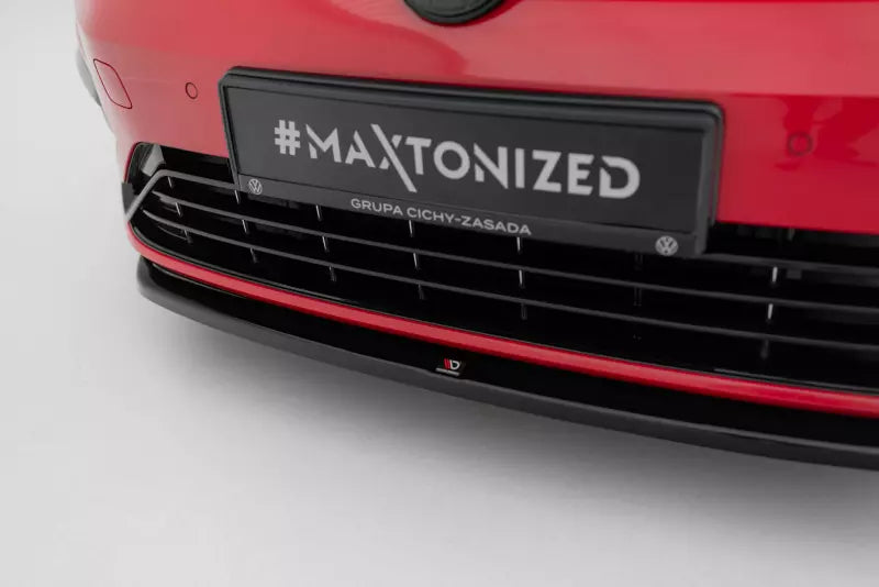 Maxton Design Frontlippe V.5 für VW Golf 7 R-Line / R Facelift ab 03/2017 Hochglanz schwarz – Ansicht 4
