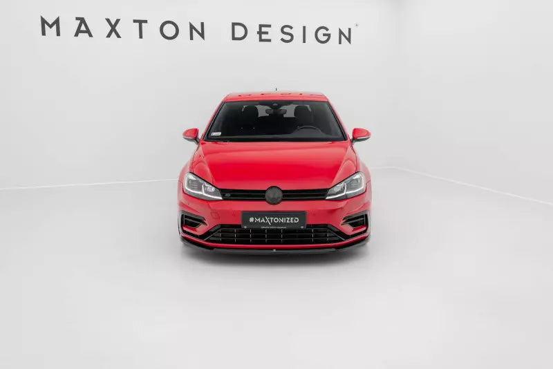 Maxton Design Frontlippe V.6 für VW Golf 7 R-Line / R Facelift ab 03/2017 Hochglanz schwarz – Ansicht 1