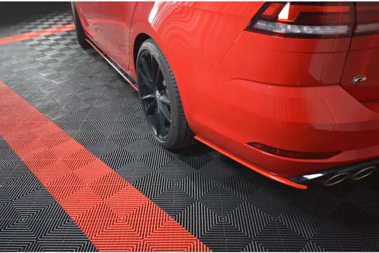 Maxton Design Diffusor Flaps V.2 für VW Golf 7 R Variant Facelift ab 03/2017 Hochglanz schwarz – Ansicht 1